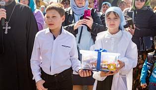 Воспитанники Воскресной школы Казанского собора  приняли участие в акции «Добрая весточка»