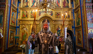 Архиепископ Юстиниан совершил Литургию Преждеосвященных даров