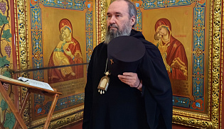 В четверг первой седмицы Великого поста архиепископ Юстиниан молился за уставным богослужением в Казанском соборе Элисты
